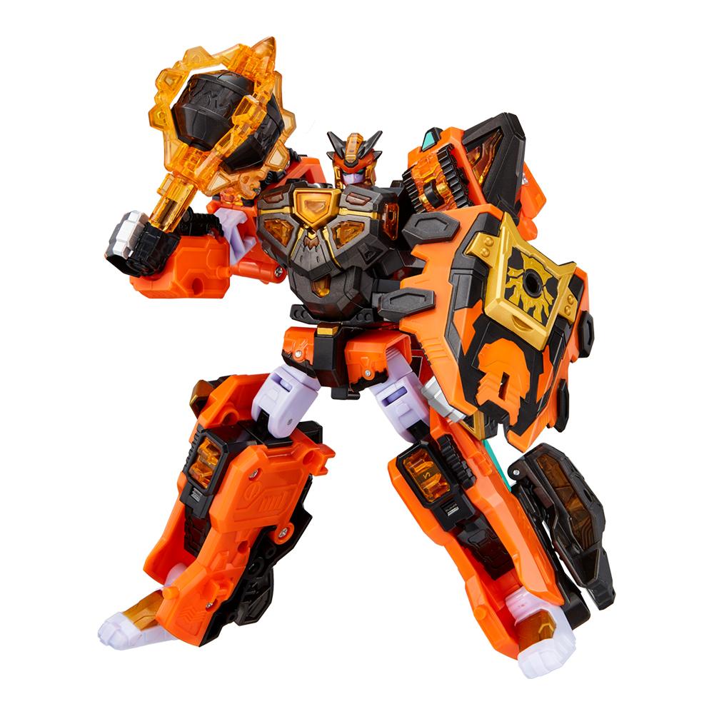 最強恐竜ミニ特攻隊サンダーティラバーニングケラマグキロプロズンタイガーレックスカイザーD6変身ロボット玩具