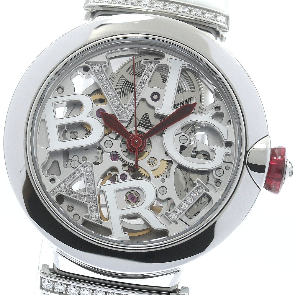 ブルガリ BVLGARI LU33S ルチェア 自動巻き レディース 箱・保証書付き_886047【中古】