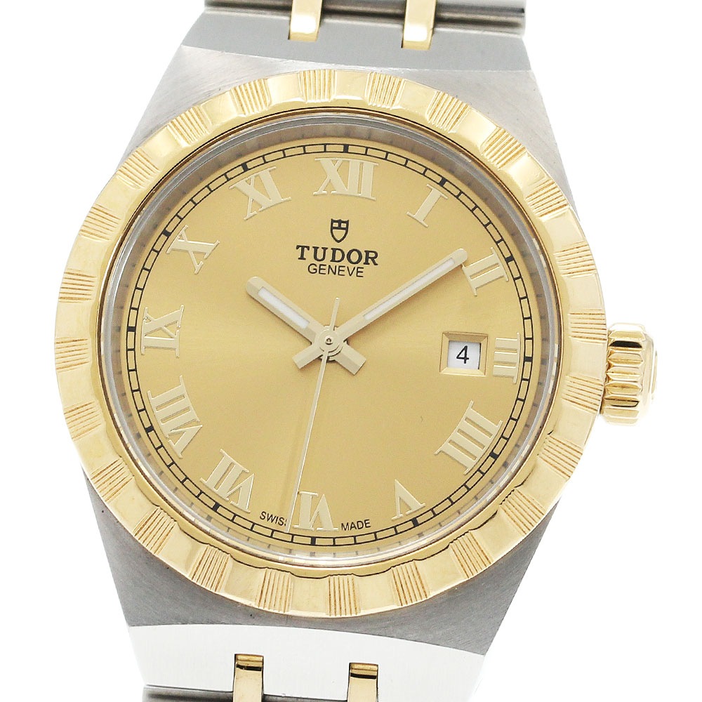 チュードル TUDOR 28303 ロイヤル デイト 自動巻き レディース 保証書付き_932040【中古】