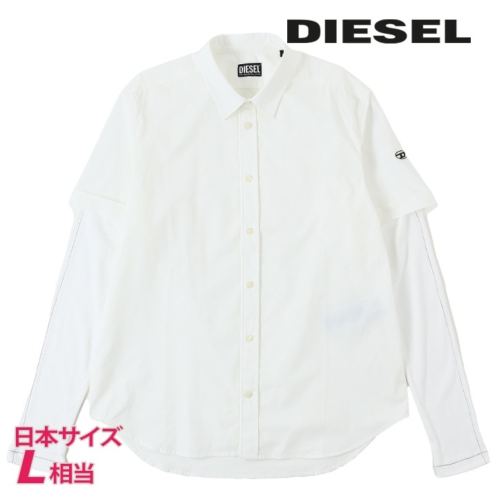 長袖シャツ メンズ S-MARLEY-A フェイクレイヤード 重ね着風 die-m-t-f8-134