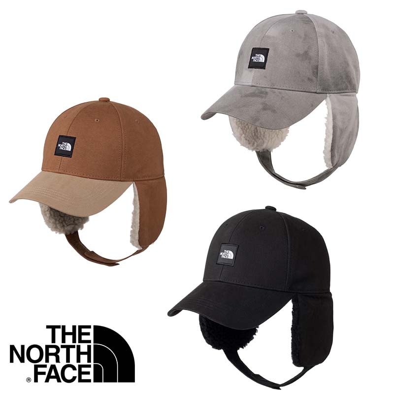 NE3CQ51 EARMUFF HARD BALL CAP イヤーフラップ 耳当て付き帽子 フライトニット帽 ボア 起毛 暖かい 防寒 レディース メンズ アウトドア 雪 登山 トレッキング スキー