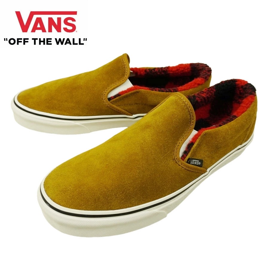 VANS スニーカーVANS ヴァンズ バンズ【箱なし】CLASSIC SLIP ON スリッポン スリップオンCOZY HUG GOLDEN BROWN コー