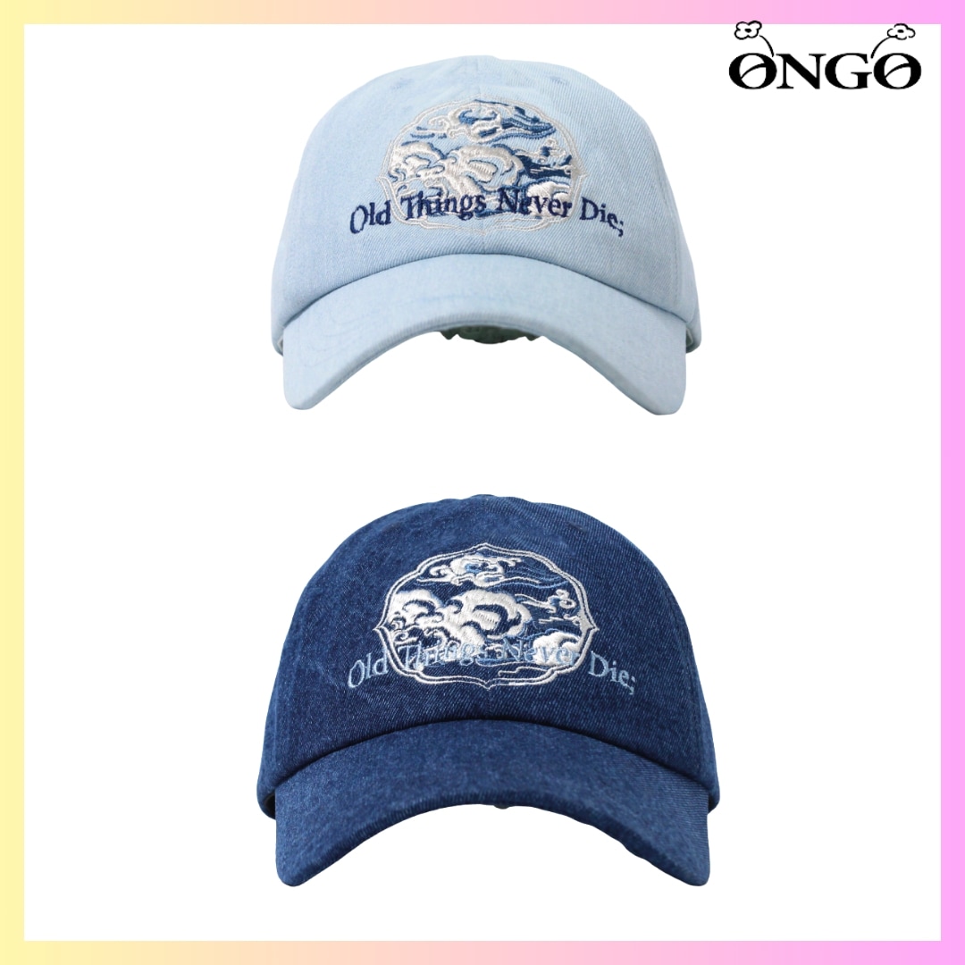 [ONGO] THE CLOUD KNOT CAP - 2カラー + FREE GIFT 帽子 レディース 韓国 帽子 キャップ