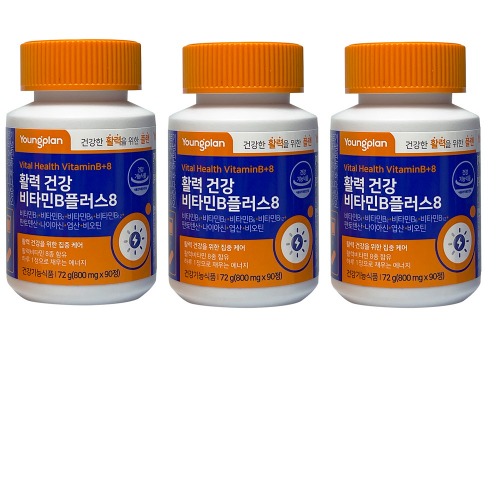 ヨンジン薬品 ヨンプラン 活力健康 ビタミンBプラス8800mg 90粒x3 全270粒