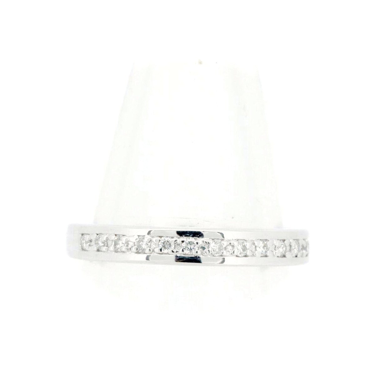 ポンテヴェキオ ハーフエタニティ ダイヤモンド リング 指輪 0.10ct 9号 K18WG(18金 ホワイトゴールド) 質屋出品