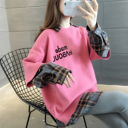 トップス シャツ ブラウス カットソー 袖あり 長袖 ゆる ストリート ピンク レッド グレー ブラック かわいい 大人可愛い 上品 おしゃれ 主役級 存在感 春 秋 10代 20代 30代 個性的