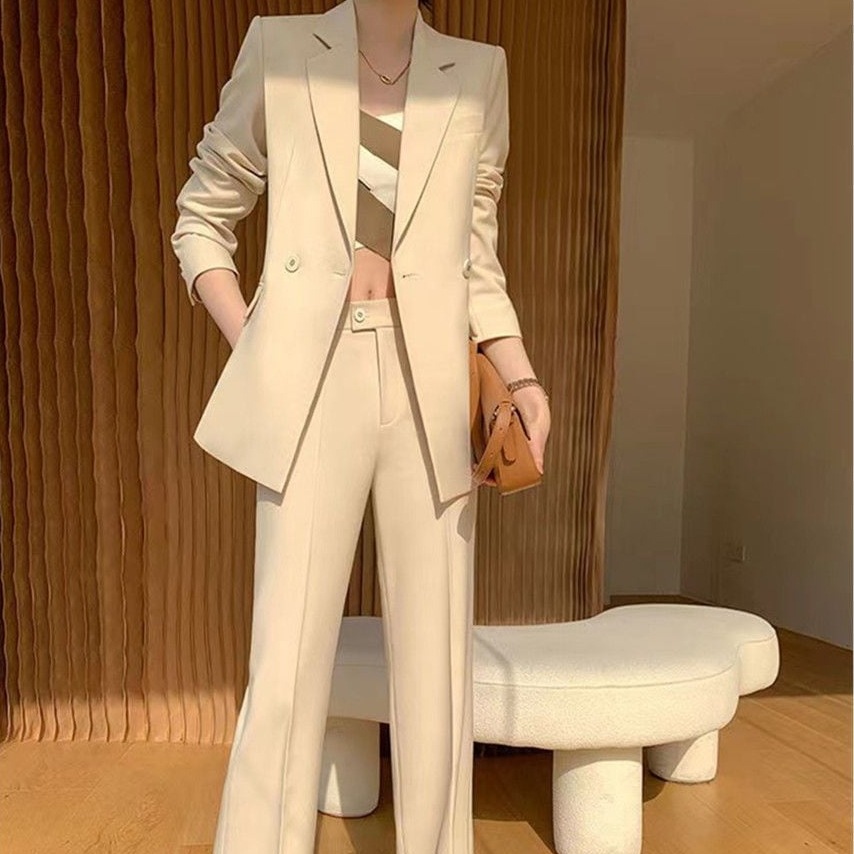 涼しく楽ちんセットアップ 春トレンチコート エレガント 精緻 2024春 二点セット スーツ セット 高級感 質感 OL通勤 気質 カジュアル 百掛け 着痩せ ジャケット 母の日その他 スーツ