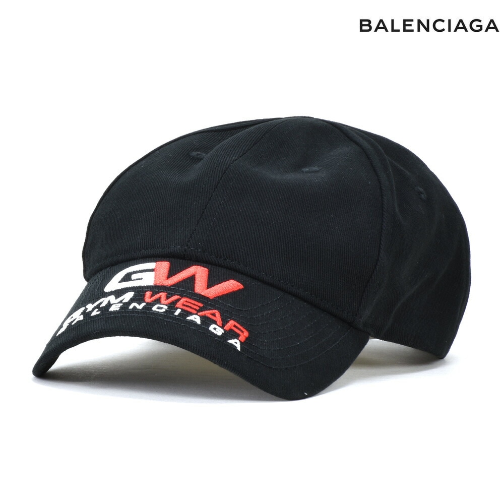 バレンシアガ ベースボールキャップ メンズ キャップ 帽子 ブラック 黒 BALENCIAGA GYM WEAR CAP[623903410b21000]