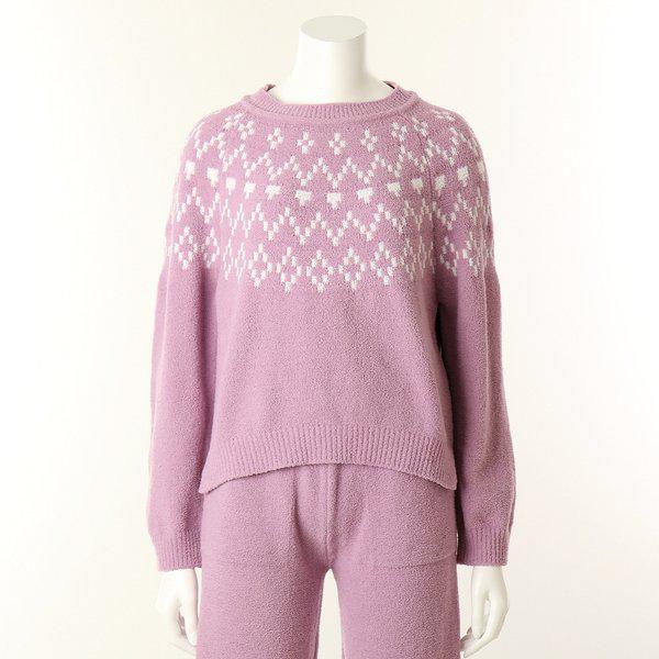 女性ノルディック柄セーターイージーウェアトップス（WPA556WS）_s