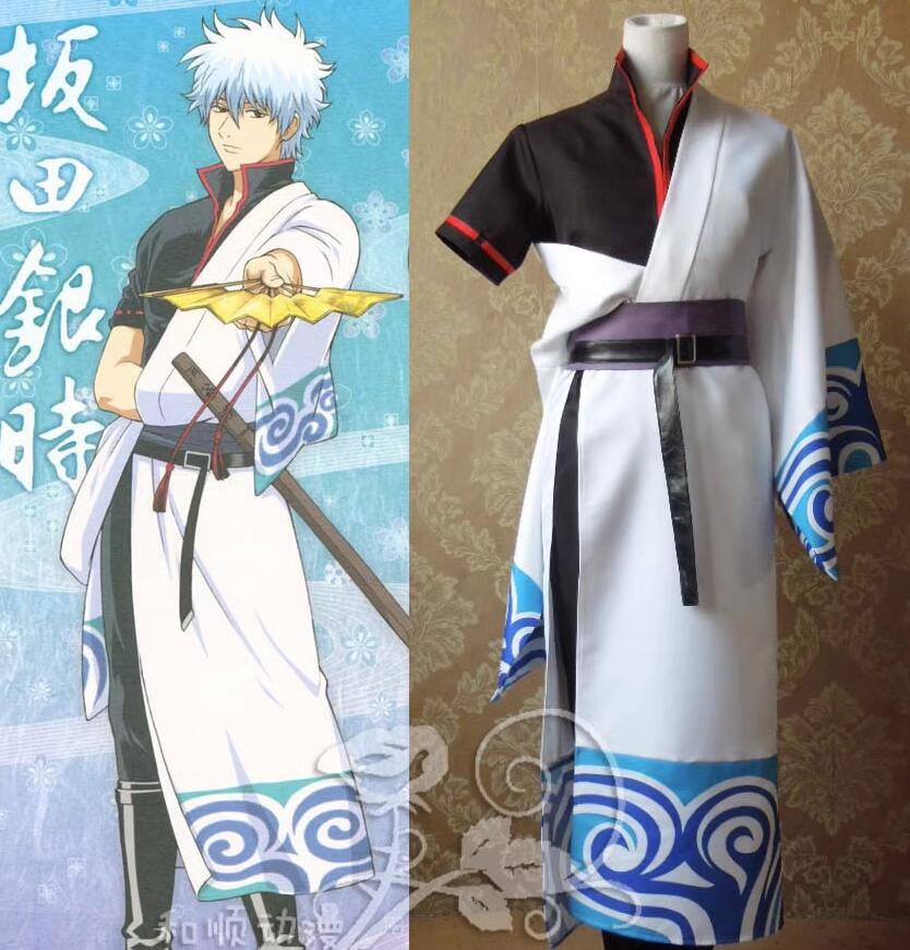 2025年新作入荷コスプレ ハロウィン スーツ 銀魂 坂田銀時 コスプレ衣装 コスチューム ハロウィン 変装 仮装 文化祭 学園祭