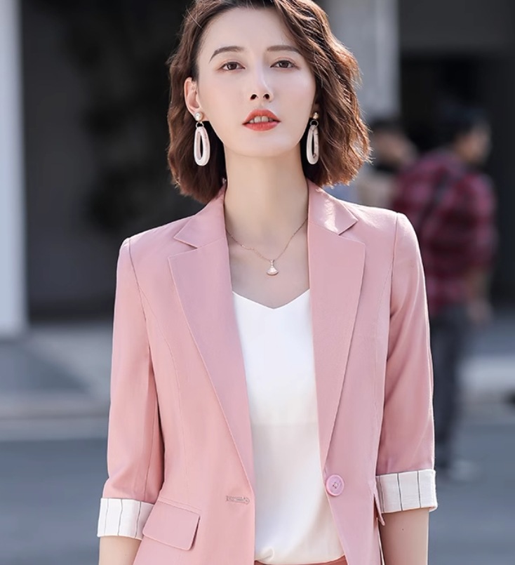 セットアップ デート モテアイテム スーツ フォーマル ジャケット スラックス シングル ストレートパンツ ハイウエスト アンクル丈 クロップド丈 大人可愛い きれいめ シンプル 大人 上品 おしゃれ