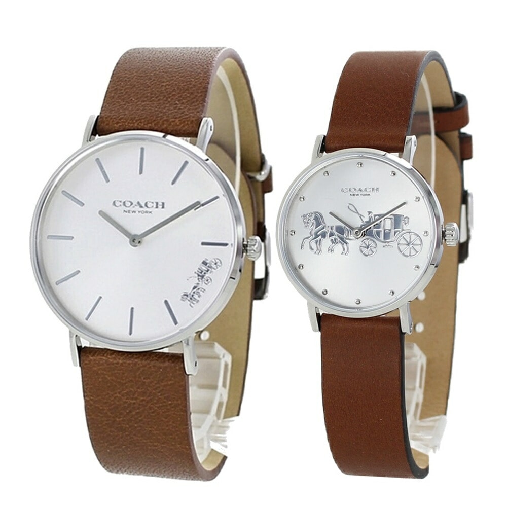 コーチ ペアウォッチ 大人 おしゃれ ペア 腕時計 手表 プレゼント カップル 社会人 おしゃれ ブランド 革ベルト 時計 結婚 お返し 婚約 男性 女性 誕生日 記念日 夫婦 両親 ペアギフト おす