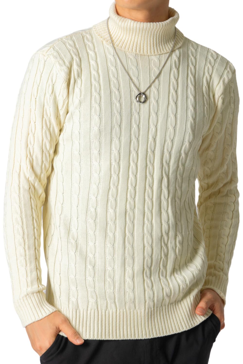 [ベンケ] 【チクチクしない ニット】 セーター メンズ タートルネック タートルニット 無地 カジュアル 長袖 ニット ロング 秋 冬 メンズ冬服おしゃれ 冬用 メンズセーター ニットセーター