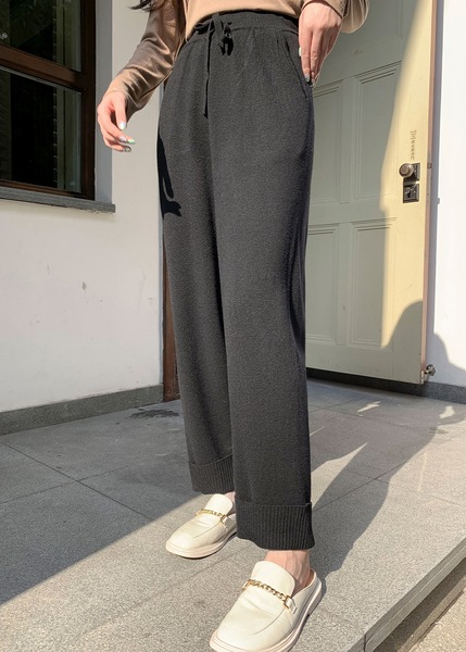 LIERKISS リエキス リエットカフスルーズニットパンツ