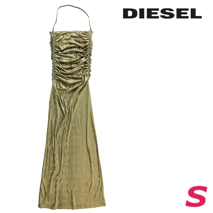 ノースリーブマキシワンピース レディース D-TRU コーティング加工 メタリック die-l-t-g4-2j0