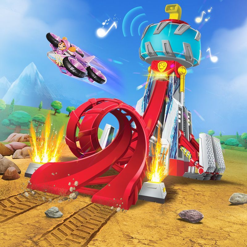 【超高展望塔】汪汪チーム立功第十季大足車列超大号展望塔救助塔本部基地児童玩具