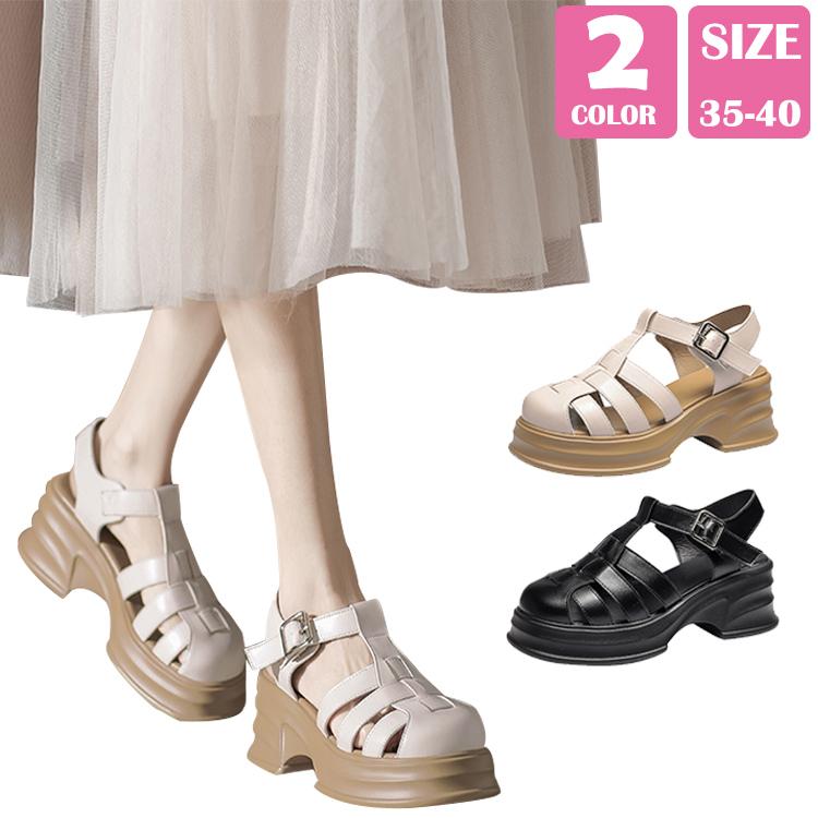 レディース 靴 サンダル 痛くない 厚底 歩きやすい 履きやすい シンプル 脚長効果 大人 きれい カジュアル 美脚 かわいい おしゃれ 合わせやすい
