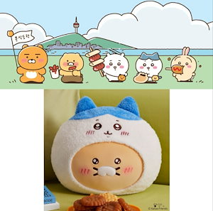 日本未発売 韓国限定 ちいかわ×カカオフレンズ ぬいぐるみ2個 日本未発売】韓国限定 ちいかわ ぬいぐるみ カカオフレンズ