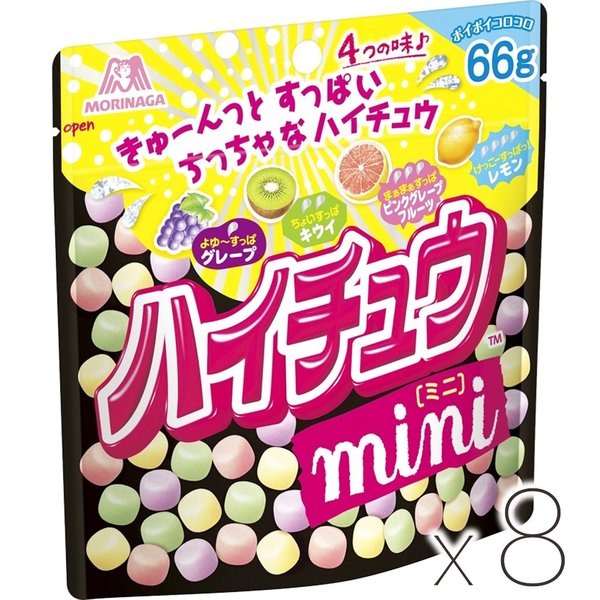 Qoo10 ハイチュウ 森永製菓 ハイチュウ ミニ パウチ X8 食品