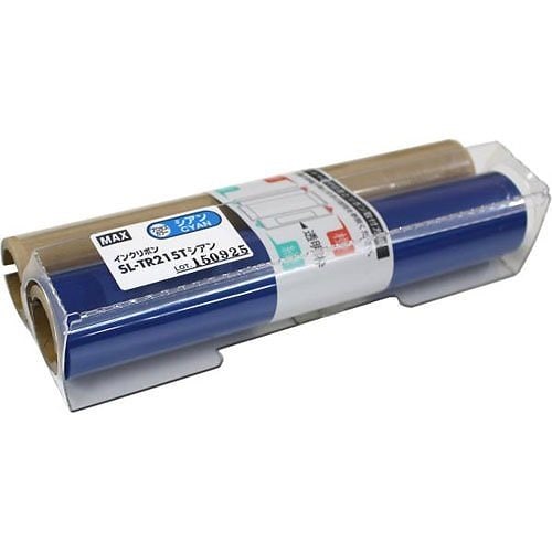 マックス ビーポップ CPM-200専用 詰め替え用プロセスカラー印刷インクリボン シアン SL-TR215Tシアン