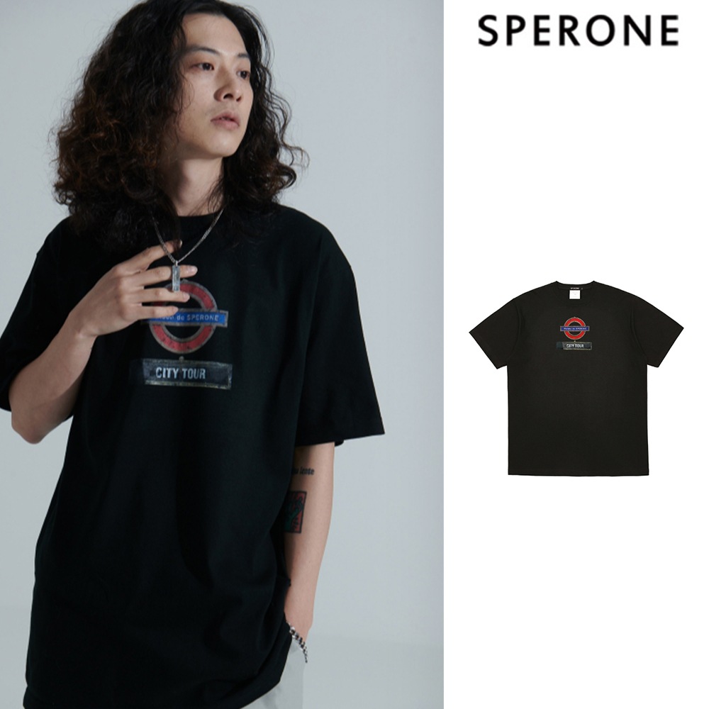 [SPERONE] London Logo Back Point Overfit T-Shirt