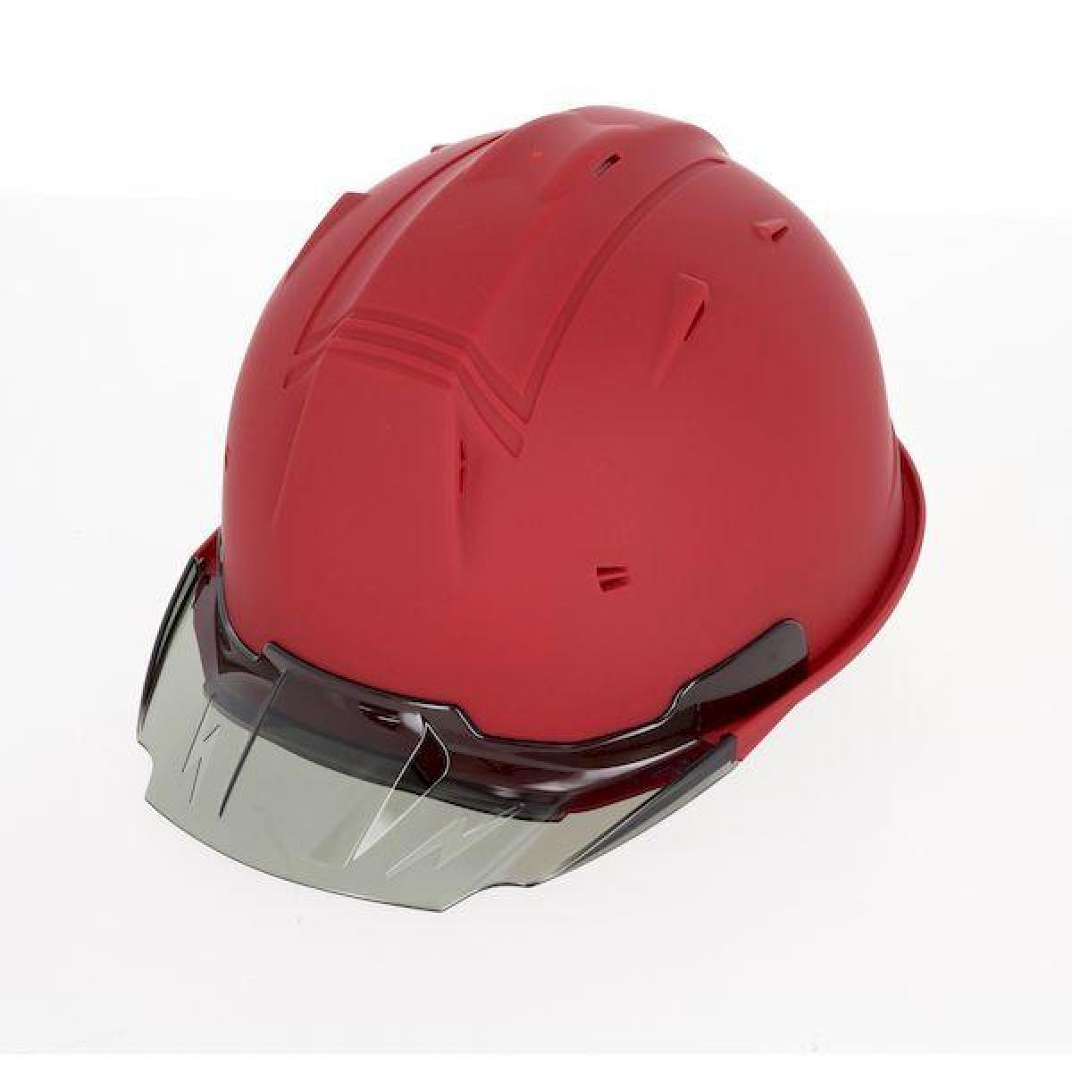 進和 ヘルメット SS-19VPRA 赤 マット 艶消し スモーク レッド 飛来落下墜落保護用ヘルメット 作業 工業