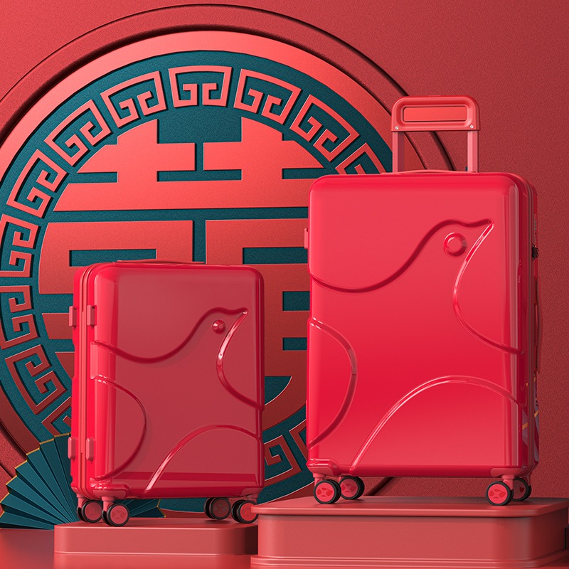 【複数のモデルとカラー】結婚式スーツケースフルレッドブライダル持参金スーツケース大容量ユニバーサル航空機ホイールマザーボックス年次総会ギフトボックス