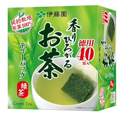 他サイト： 伊藤園 香りひろがるお茶 緑茶 ティーバッグ 2.0g×40袋の商品画像