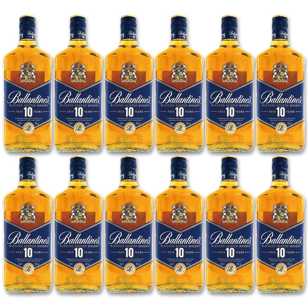 バランタイン 10年 700ml 12本セット 40％ ブレンデッド スコッチ ウイスキー 瓶 Ballantine’s 10 Year Old
