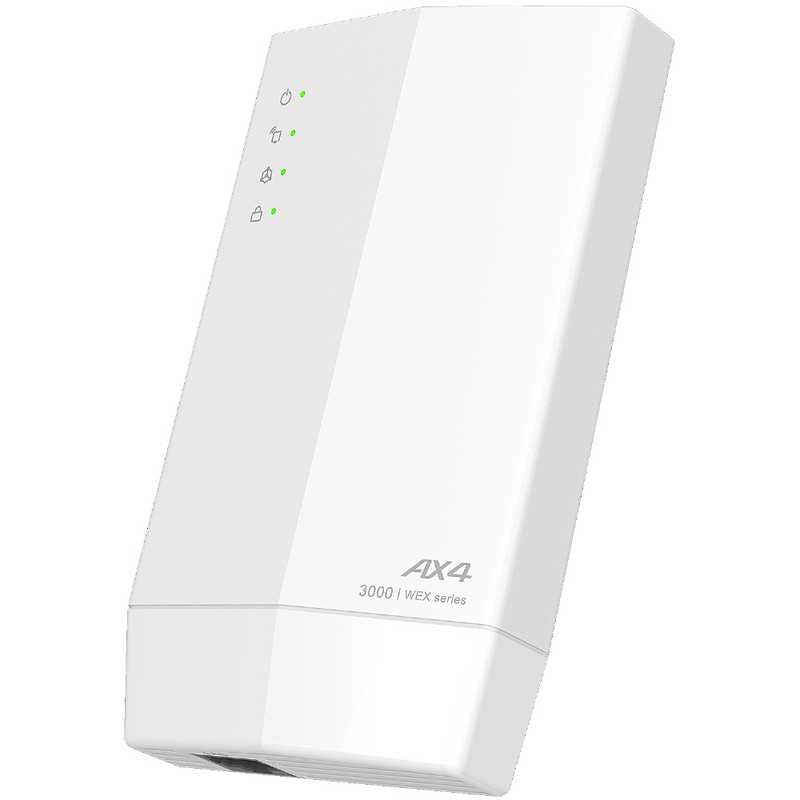 BUFFALO　無線LAN中継機 11ax/ac/n/a/g/b 2401＋573Mbps ［Wi-Fi 6(ax) /IPv6対応］　WEX-3000AX4
