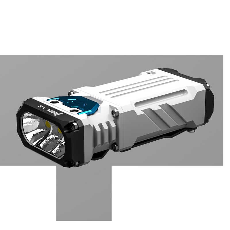 WUBEN　小型ハンディライト 1800lm ライトグレー ［LED /充電式 /防水対応］　X2WU-LGY