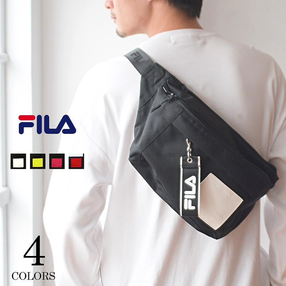 Fila フィラ Puワッペンウエストバッグ メンズ レディース 通学 通勤 高校生 中学生 斜めがけ かっこいい 女の子 ボディバッグ ウエストポーチ スポーツブランド 小学生 おしゃれ 65 以上節約 かわいい