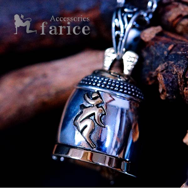 ベル 鈴 梵字 酉年 不動明王 守り本尊 ゴールド シルバー925 ペンダント ネックレス