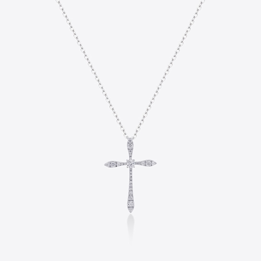 ミスグリーン クロス ボールドネックレス