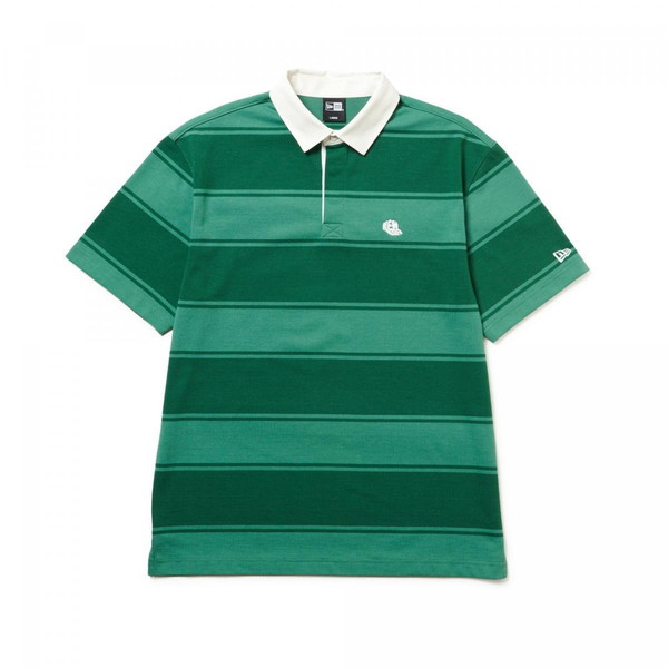 NEWERA ニューエラ ゴルフ 半袖 ヘビーウェイト ラガーシャツ ニューフォレスト/エメラルドグリーン 14391492