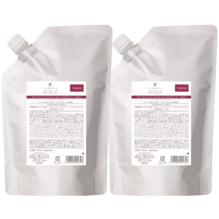 2個セット デミ フローディア トリートメント ディープモイスト 1000g 詰め替え ダメージケア