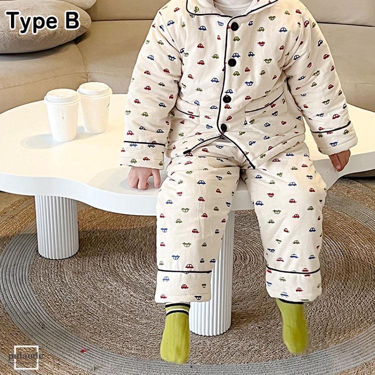 子供 暖かい 出産祝 ベビー キッズ 長袖 ルームウェア もこもこ パジャマ 着ぐるみ パジャマ 厚手 ボタン パジャマ 女の子 キッズ 前開き かわいい パジャマ 冬下着肌着パジャマパジャマ