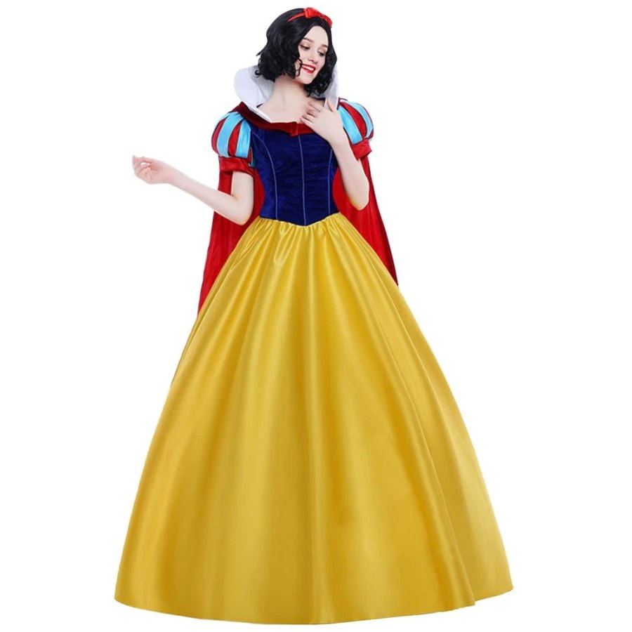 【送料無料】白雪姫 ドレス 衣装 コスプレ プリンセス コスチューム 大人 レディース ハロウィン 衣装 コス 成人 メンズ 仮装