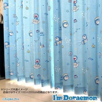 本物品質の Doraemon m I ドラえもん カーテン SB-597-S 100x200cm 2枚