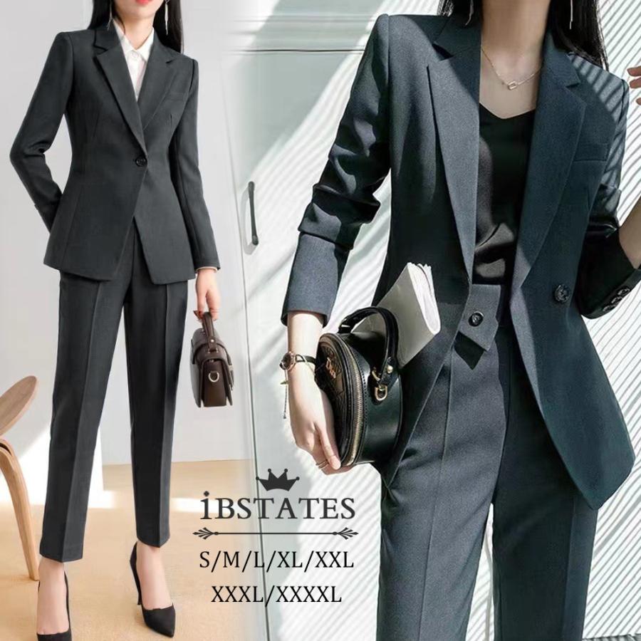 人気商品 スーツ 上下セット ジャケット パンツ 通勤 レディース 母 スーツレディース フォーマル 20代 30代 40代 服装 ママ 大きいサイズ 2点セット立減店長おすすめ