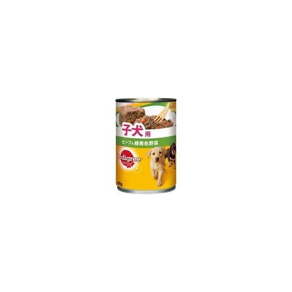 【1ケース】【お取り寄せ対象品】ペディグリーチャム なめらかビーフ野菜入り 子犬用 400g *24個
