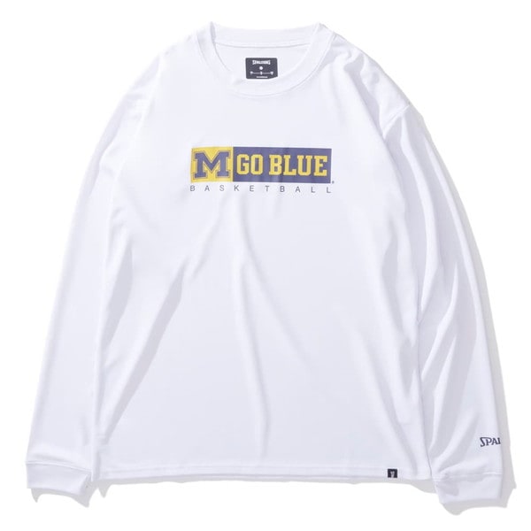 SPALDING スポルディング ロングスリーブTシャツ ミシガン Mゴーブルー バスケットボール バスケットボール SMT24128M-2000 長袖