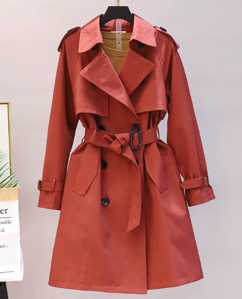 レディース コート トレンチ ロング 長袖 襟付き ストレート スマート ベルト ウエストマーク 切り替えデザイン 大人可愛い きれいめ シンプル カジュアル 上品 おしゃれ かっこいい クール