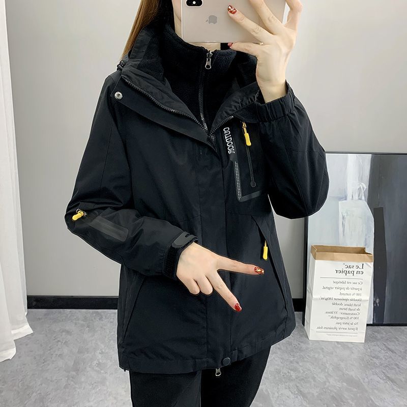 ジャケット女性の秋のアウターウェアゆったりとした冬のコートベルベットの厚みのある女性のトップス新しいスタイル