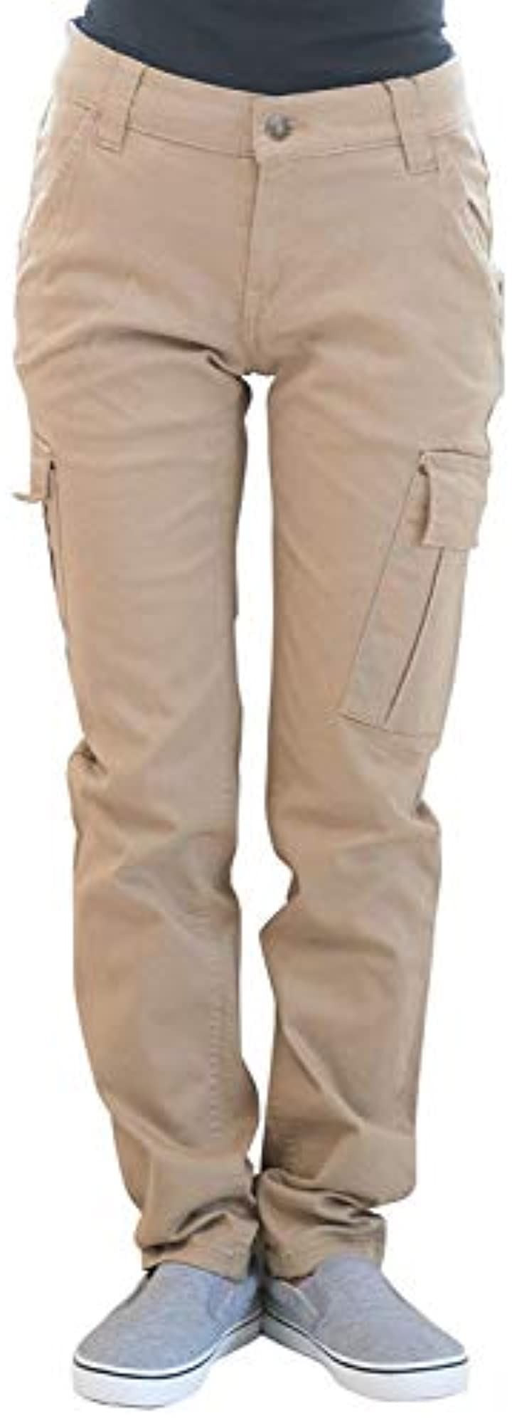 カーゴパンツ ストレッチ アウトドア ワークパンツ チノパン ジョガーパンツ 大きいサイズ レディース(ベージュ, 04.3L)