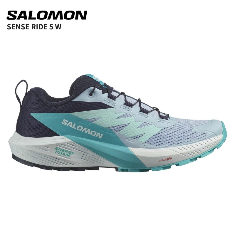 サロモン スニーカー トレイルランニングシューズ SALOMON SENSE RIDE 5 レディース 女性 ブルー