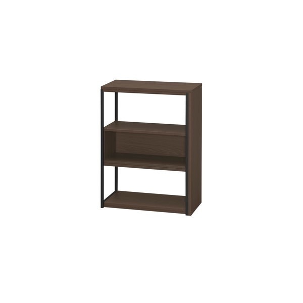 SOS-797ウォールナット/ブラック [スライドオープンシェルフ] メーカー直送