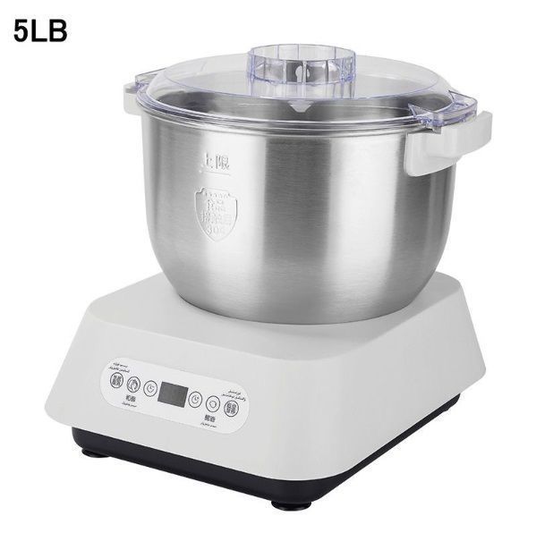 ニーダー 家庭用パンこね機 5L 電動 パン焼き器 生地こね・発酵 ステンレスポット パン/お菓子/ピザ/パスタ/うどん/餃子生地作り 簡単操作 簡単な清掃 ニーディング機 ニーダー こね機
