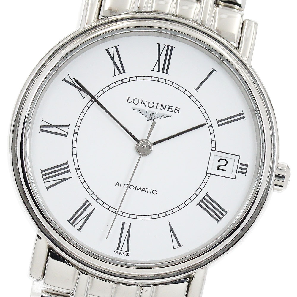ロンジン LONGINES L4.821.4 プレザンス デイト 自動巻き メンズ 保証書付き_931012【中古】