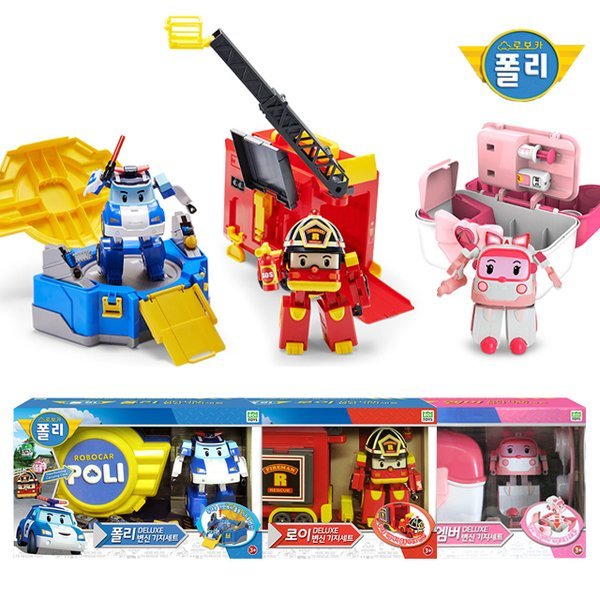 Qoo10] ROITOYS ロボカーポリー変身基地セ : おもちゃ・知育